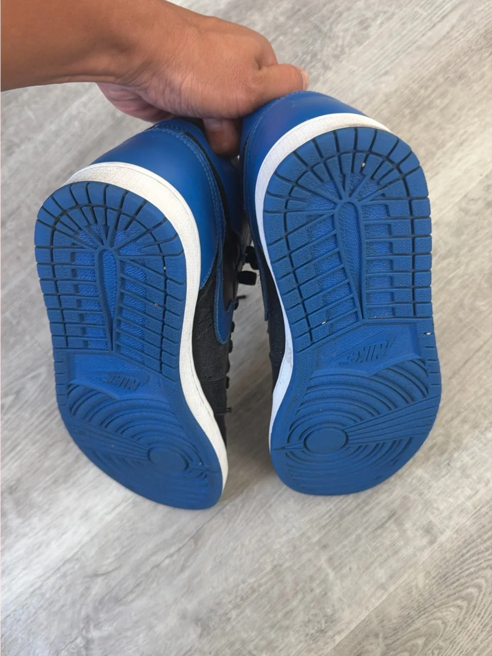 Jordan Men's High-Top Sneakers - Black & Royal Blue